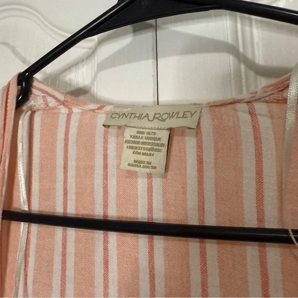 Cynthia Rowley Pink and White Striped Kimono/Cardigan - Picture 2 of 6